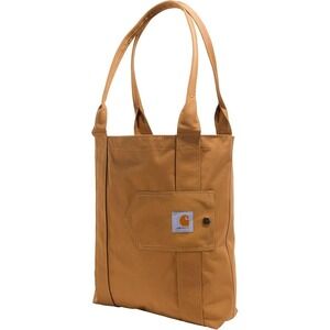 CARHARTT Unisex Vertical Open Tote Bag Durable Water-Resistant CB0378 Brown
